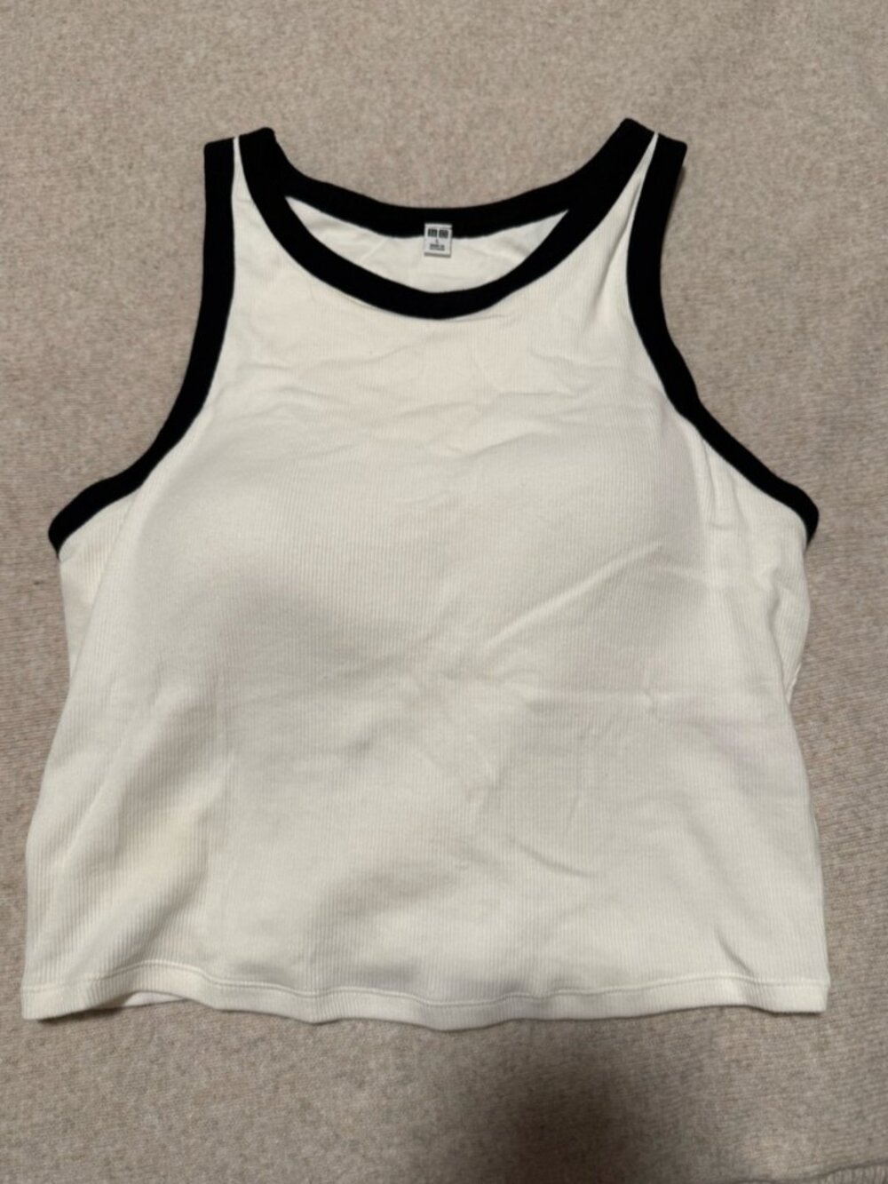 White & Black Top